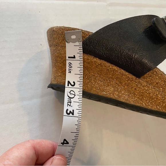 Papillio by Birkenstocks Dorothy Black and Brown Wedge Shoes - Picture 10 of 10